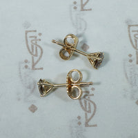 Cinnamon Diamond Studs