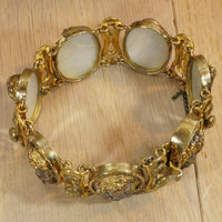 Silver and Gold Repoussé Cameo Bracelet c1800