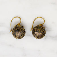 Old Mine Diamond Drop Earrings with Carriage Covers