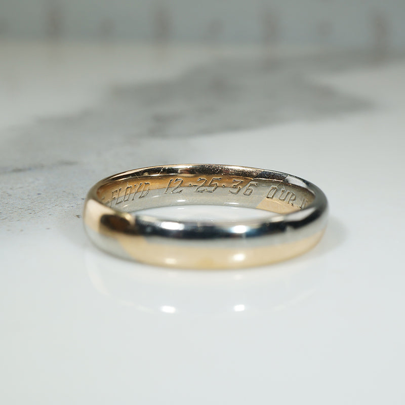 Vintage Cartier Wedding Band 1936
