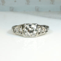 Bud & Blossom Glittering Deco Diamond Engagement Ring