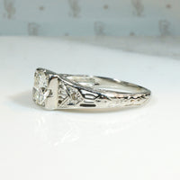 Bud & Blossom Glittering Deco Diamond Engagement Ring