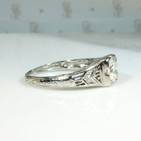 Bud & Blossom Glittering Deco Diamond Engagement Ring