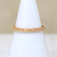 Blush Engraved Band in Recycled Rose Gold by 720