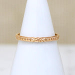 Blush Engraved Band in Recycled Rose Gold by 720