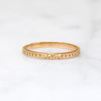 Blush Engraved Band in Recycled Rose Gold by 720