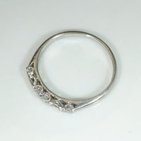 Elevated Baguette & Round Diamond Platinum Band