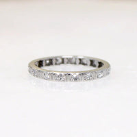 Diamond & Platinum Eternity Band with Sweet Details