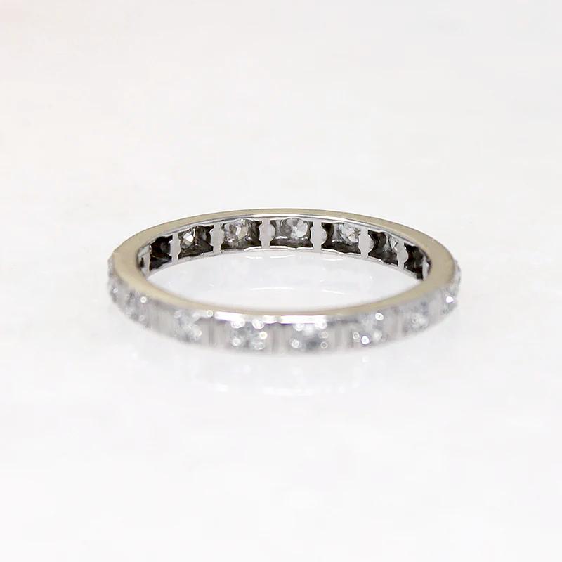 Diamond & Platinum Eternity Band with Sweet Details