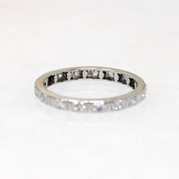 Diamond & Platinum Eternity Band with Sweet Details