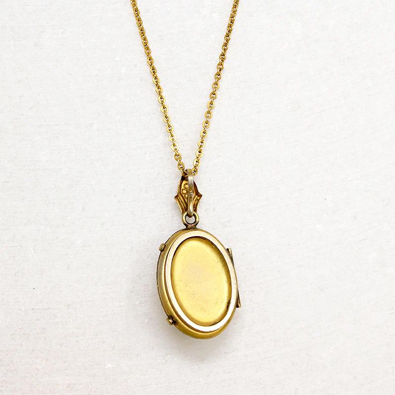 Elaborate Gold Filled Victorian Locket with Pearls