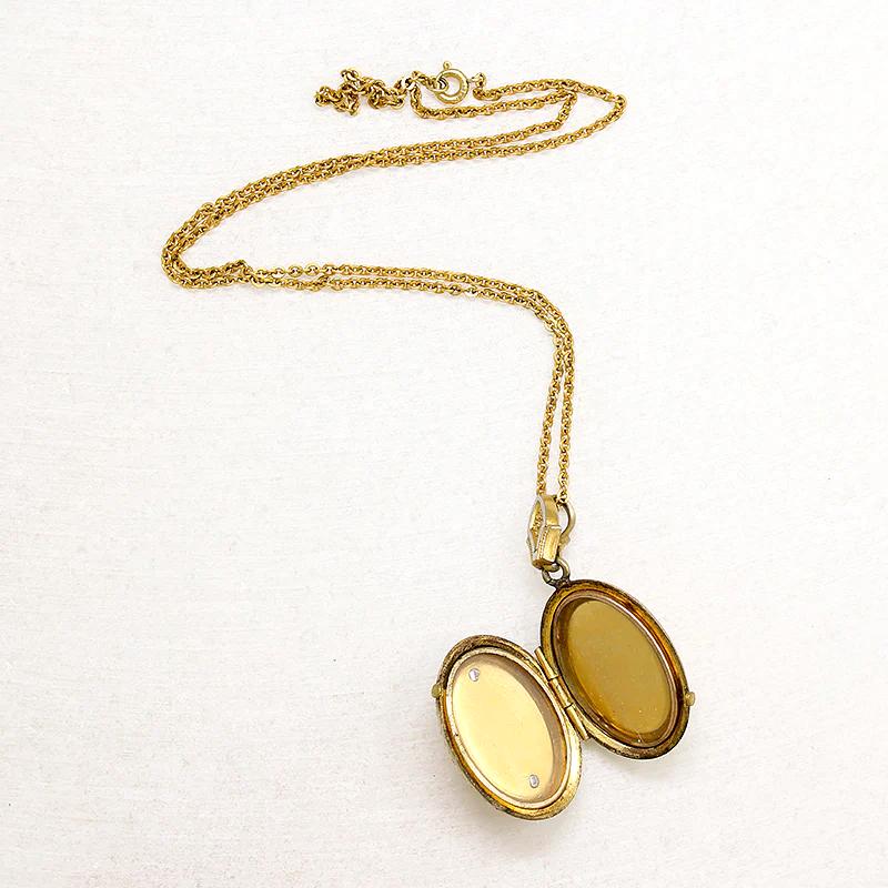 Elaborate Gold Filled Victorian Locket with Pearls