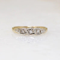Classic Two-Tone Gold Diamond Wedding Set