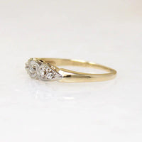 Classic Two-Tone Gold Diamond Wedding Set