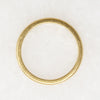 Slim 18k Gold Band with Deep Half Round Exterior