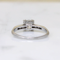 Refined Old European Cut Diamond & Platinum Engagement Ring