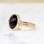 Rose Cut Garnet & Diamond Ring by 720