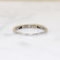 Refined Baguette & Round Diamond Platinum Band