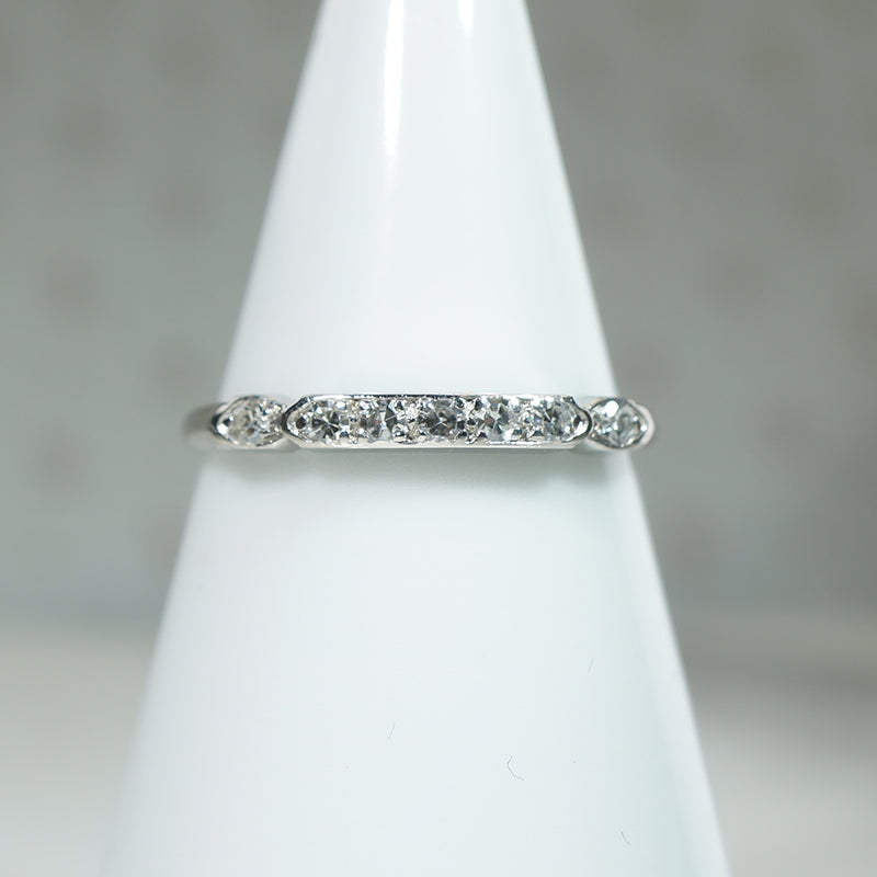 Petite Diamond & Palladium Wedding Band