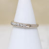 Chic Mid Century Half Hoop Diamond Band