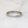 Chic Mid Century Half Hoop Diamond Band