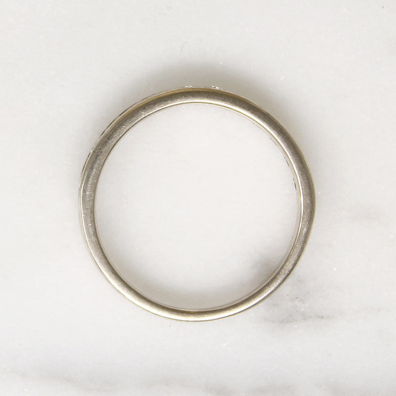 Chic Mid Century Half Hoop Diamond Band