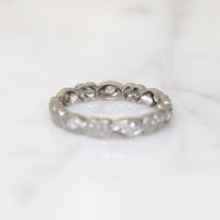 Forget-Me-Nots & Diamonds Platinum Eternity Band