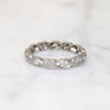 Forget-Me-Nots & Diamonds Platinum Eternity Band