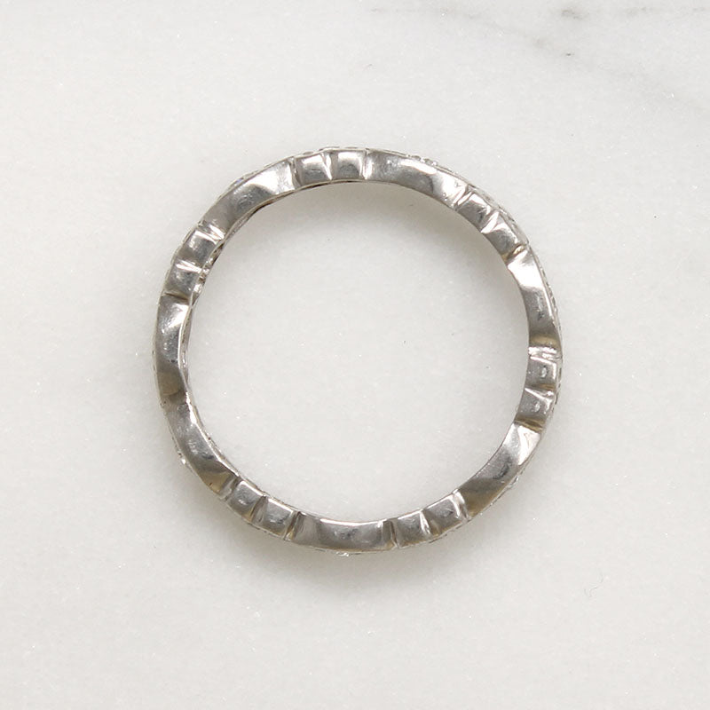 Forget-Me-Nots & Diamonds Platinum Eternity Band