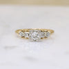 Charming 1940s Two-Tone Gold & Diamond Ring