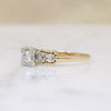 Charming 1940s Two-Tone Gold & Diamond Ring