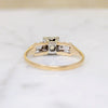 Charming 1940s Two-Tone Gold & Diamond Ring