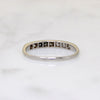 Chic Eight Diamond & Platinum Wedding Band