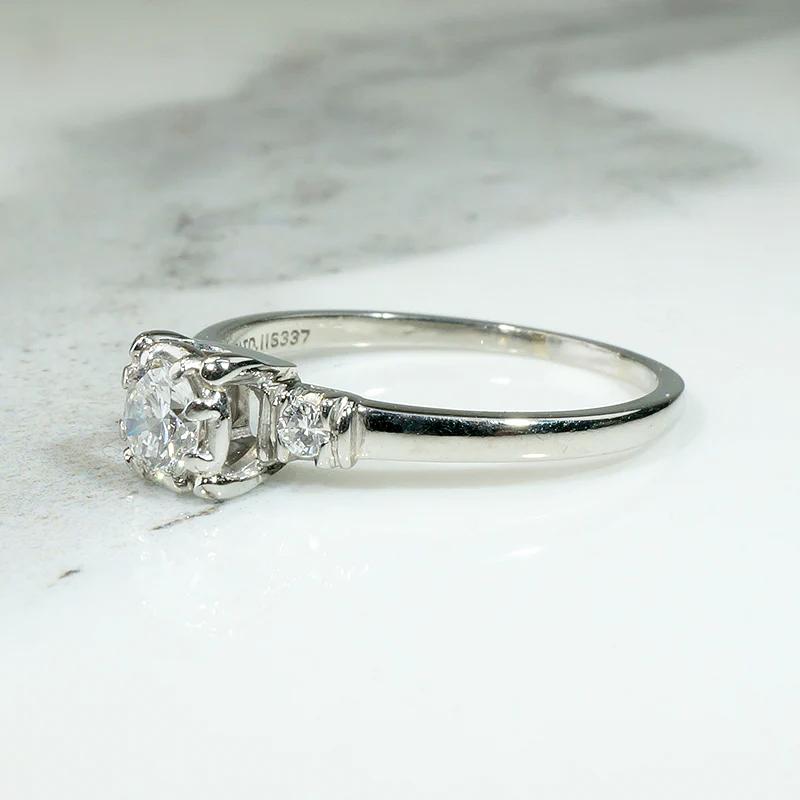 Elegant Old European Cut Engagement Ring by Rost