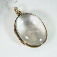 Superb Victorian Rock Crystal & Engraved Gold Locket