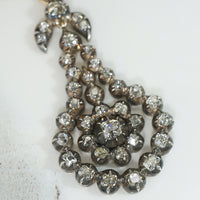 Old Mine Cut Diamonds in Silver & Gold Pendant