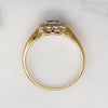 English Sapphire & Diamond Picture Frame Ring