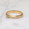 Faceted Gold Wedding Band with Milgrain Edges