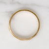 Faceted Gold Wedding Band with Milgrain Edges
