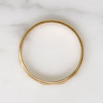 Faceted Gold Wedding Band with Milgrain Edges