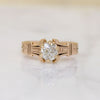 Delightful Victorian Old Euro Cut Diamond Solitaire Ring