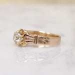 Delightful Victorian Old Euro Cut Diamond Solitaire Ring