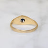 Petite Sapphire Belcher Ring with Engraving
