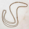 Gold Filled Victorian Guard Chain with Pearl-Set Slide