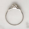 Graceful Old Euro Cut Diamond in Platinum Engagement Ring