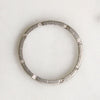 Geometric Art Deco Platinum & Diamond Eternity Band
