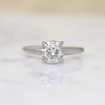 Dazzling .53ct Diamond in Platinum Solitaire Ring