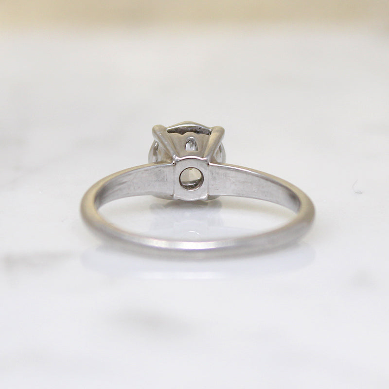 Dazzling .53ct Diamond in Platinum Solitaire Ring