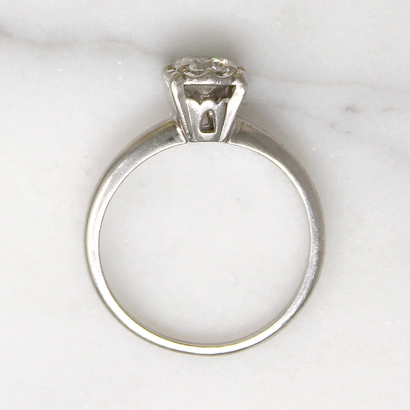 Dazzling .53ct Diamond in Platinum Solitaire Ring