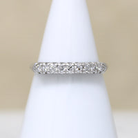 Classic Retro Nine Diamond & Platinum Band